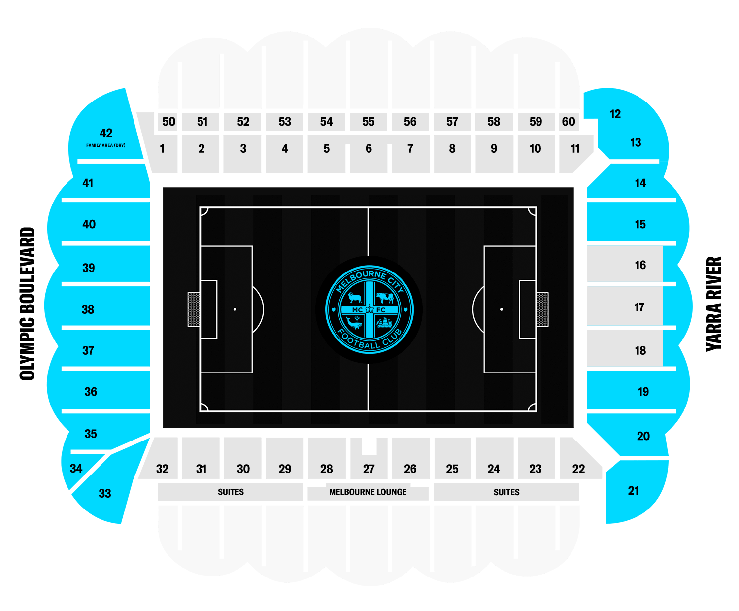 AAMI Park seating map — Flexi 3